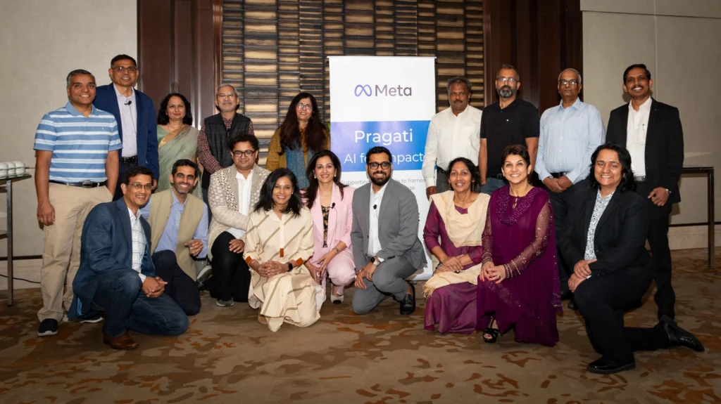 Meta Pragati team along with Pragati cohort organisations