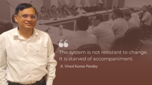 picture of IAF fellow Vinod Kumar Pandey with his quote